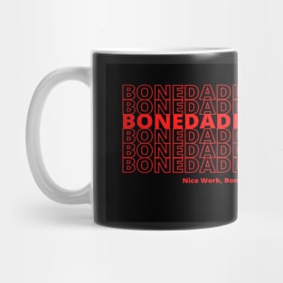 Thank you Bag Bone Daddy (black and red) Mug